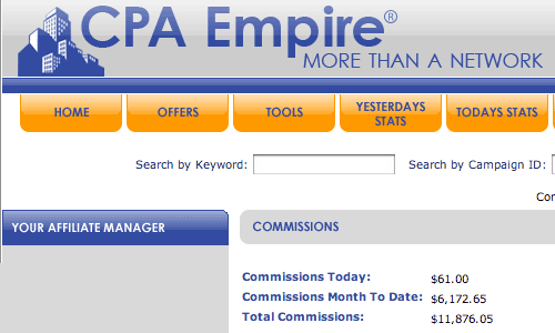 CPAEmpire Earnings